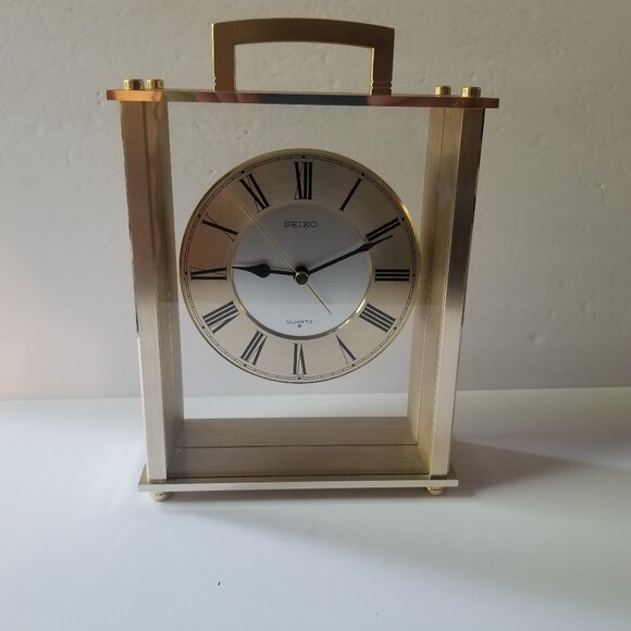 Vintage Seiko Quartz Mantle Clock - Picture 1 of 6